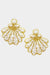White Beaded Shell Earrings - Savannah Moss Co.