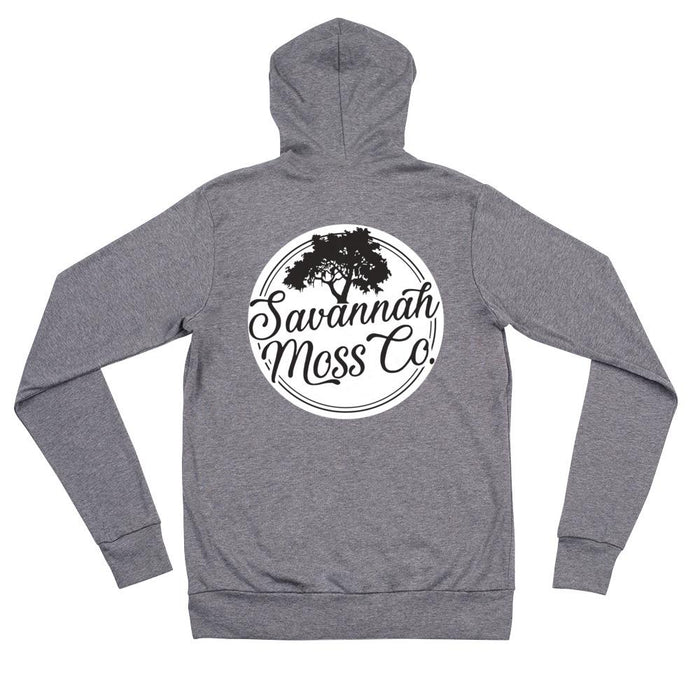 White Oak Unisex zip hoodie - Savannah Moss Co. Clothing & Goods Boutique