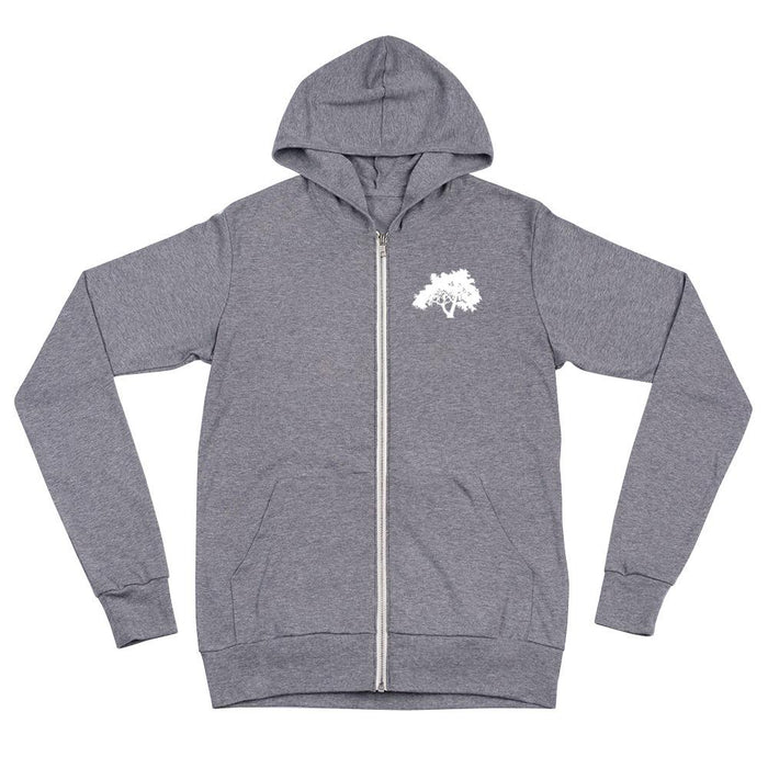 White Oak Unisex zip hoodie - Savannah Moss Co. Clothing & Goods Boutique